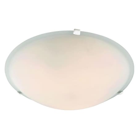 Two Light White White Marbleized Glass Bowl Flush Mount